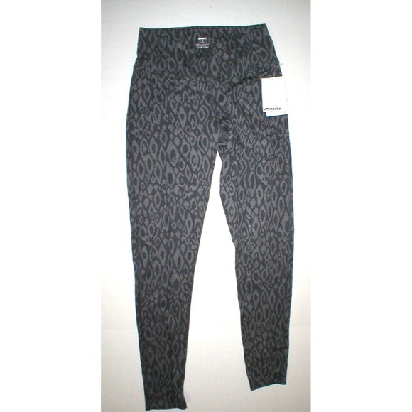 Womens L Marika Gray Dark Yoga Pilates Warm Leggings Pants New NWT Dry Wik Run - Picture 2 of 6
